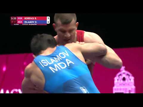 67 kg  1/2  B. KORPASI (HUN) - D. ISLAMOV (MDA) GR