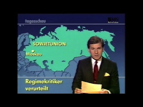 ARD 26.12.1987 Tagesschau mit Jan Hofer , Sendeschluss mit Programmtafel - Komplett