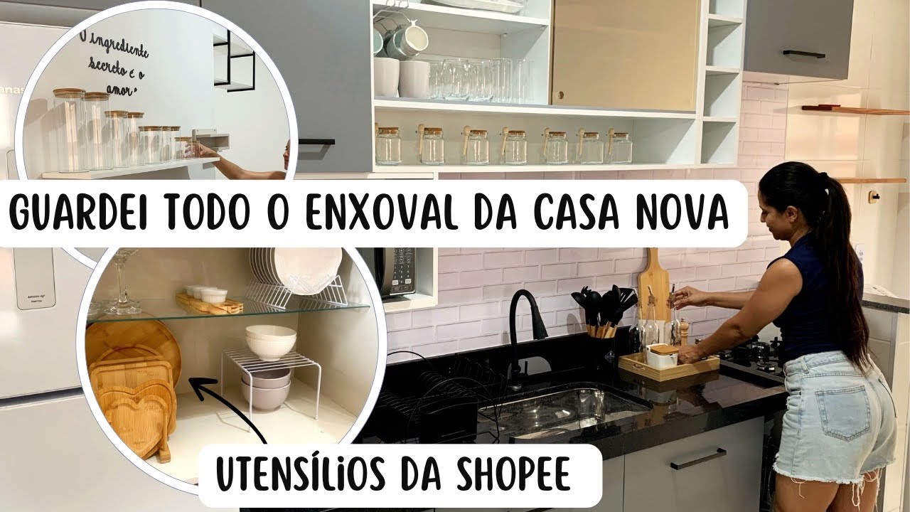 🏠 ORGANIZEI A COZINHA DO ZERO ANTES DE CASAR!