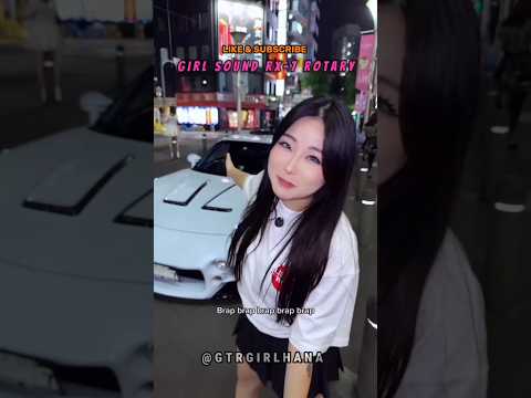 Girl Hana Sound😘🥰 Like Hana or GTR #automobile #jdm #hana #gtr35 #dodge #gtr #nissangtr #car