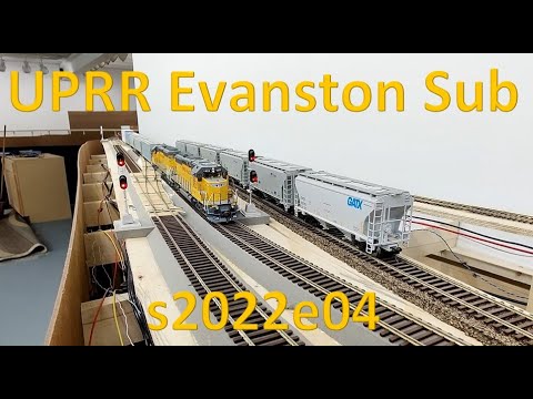 s2022e04 Model Train Layout Built for Operations & Realism. Wiring and floor painting.
