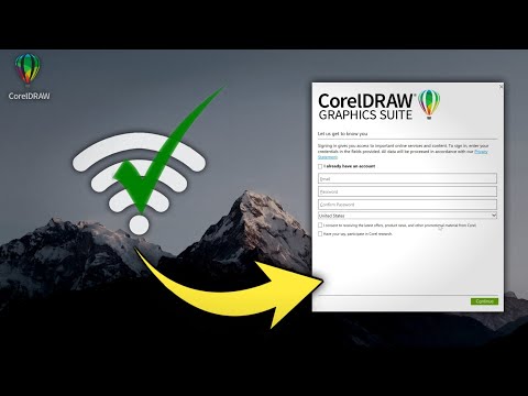How to disable/remove login screen CorelDRAW 2022/2021 with internet connection
