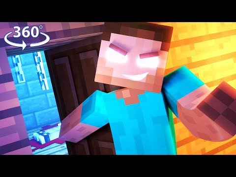 LOST! IN HEROBRINE'S HOTEL - 360° Minecraft Video