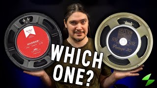 Video thumbnail for Eminence Governor vs Celestion Vintage 30 Guitar Speaker Shootout by Max Solo Music
