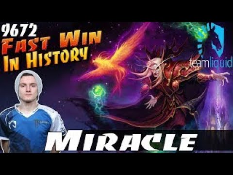 Miracle- Invoker Very Fast Win 7 Min GG | 9672 MMR Dota 2