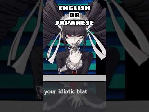 Danganronpa English Vs. Japanese (#4) #danganronpa #triggerhappyhavoc #anime #english #japanese #thh
