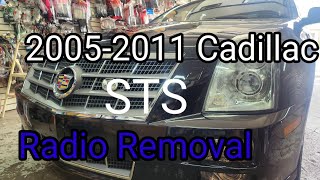 2005-20011 Cad Cadillac STS Radio Removal