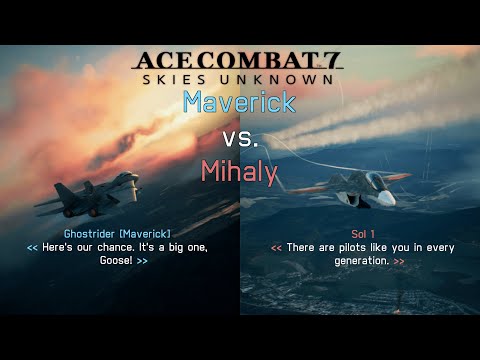 Ace Combat 7 Skies Unknown | Maverick vs. Mihaly | TGM F-14A Tomcat