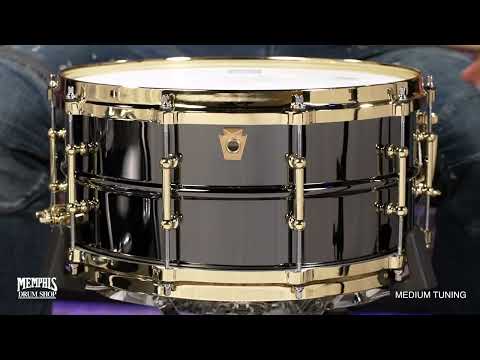 Ludwig LB417BT "Brass On Brass" Black Beauty 6.5x14" 10-Lug Brass Snare Drum with Tube Lugs, Brass Hardware 2003 - Present - Black Nickel-Plated image 11