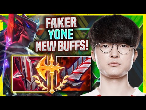 FAKER TRIES YONE WITH NEW BUFFS! - T1 Faker Plays Yone Mid vs Syndra! | Season 11