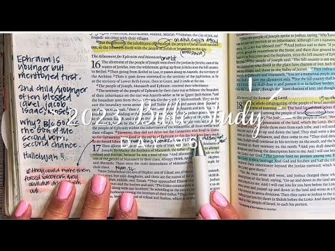 Study the Bible in One Year: Day 86 Joshua 16-18 | Bible study for beginners
