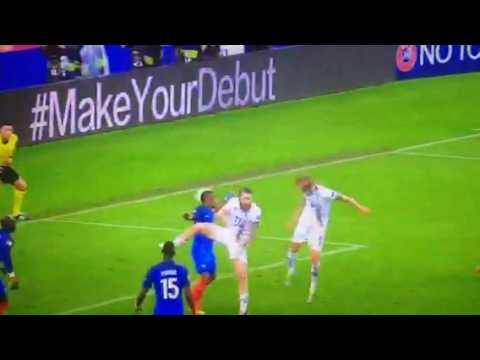 France- Iceland 5-2 Gool di Bjarnason  Europei 2016