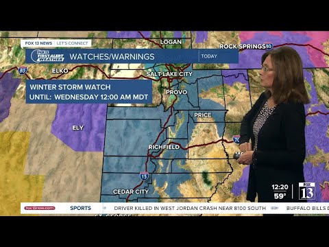Winter storm to bring snow, rain across most of Utah - October 11