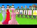 Squid Game Vs Scary Teacher 3D Squid Girl Bikini Dressing Room Long Dress Drawing 5 Times Challenge