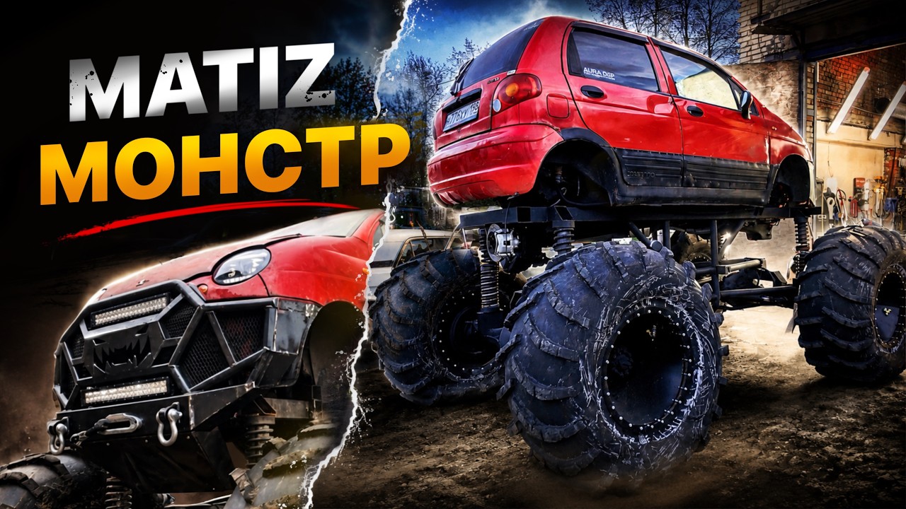 По чертежам НЕЙРОСЕТИ. Матиз МОНСТР на V8