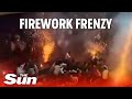 Chaos unleashed: Cinemagoers flee as fireworks erupt inside theater in India