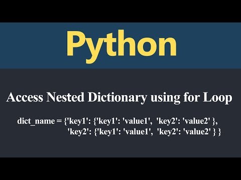 Learn Access Nested Dictionary using for Loop in Python Hindi - Mind Luster