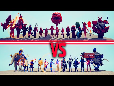 EVIL TEAM + GOOD TEAM vs MEGA DYNASTY | TABS - Totally Accurate Battle Simulator
