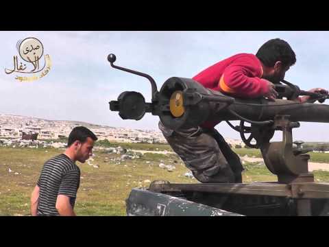 استهداف نقاط تمركز قوات النظام في حاجز أبو علاء في خان شيخون في ريف إدلب بواسطة رشاش 23 ورشاشات بي كي سي من قبل لواء فجر الإسلام