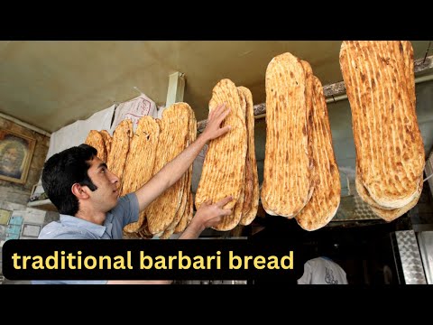 how to make traditional bread/barbari flatbread/bakery /cooking barbari bread