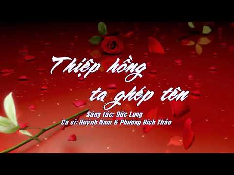 Thiệp hồng ta ghép tên Sheet - Huỳnh Nam