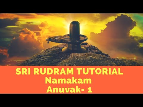 Learn Sri Rudram | Tutorial | Namakam Anuvak 1 |