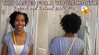 Refreshing/Retwisting My Hair: How to do Flat Twists & Mini Twists | Protective Style for the Summer