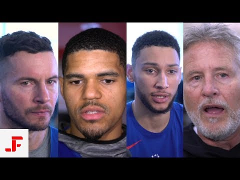 RAPTORS VS SIXERS NBA PLAYOFFS PRACTICE GAME 2 | SIMMONS TOBIAS JJ & BROWN | NBA SOUND | 04.28.2019