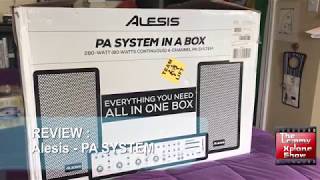 Video thumbnail for PA system review. Alesis PA system in a box. by The Lemmy Xplane Show