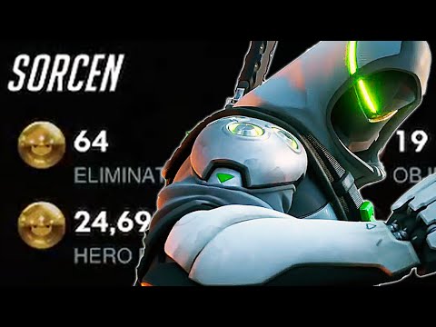 64 ELIMS! POTG! NECROS INSANE GENJI OVERWATCH GAMEPLAY SEASON 33 TOP 500