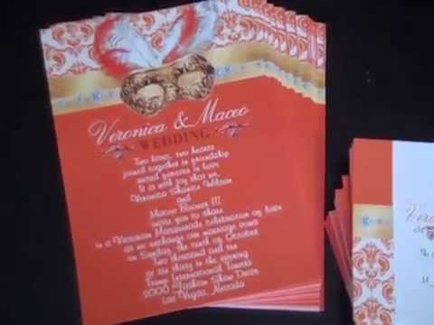 Masquerade Elegant Wedding Invitation  www.eventphotocards.com