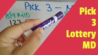 Pick 3 Lottery | Maryland - For entertainment purposes only!