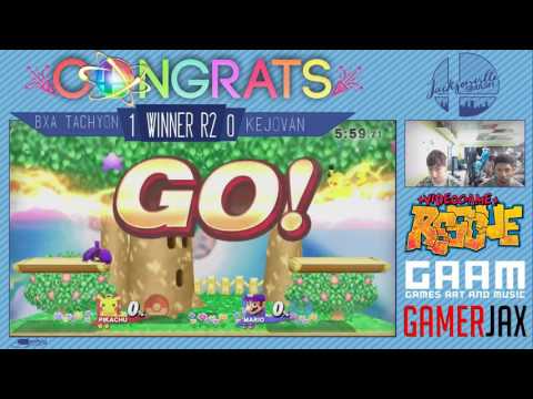 Jax Smash Weekly 2/2 - BxA Tachyon(Pikachu) Vs Kejovan(Mario) - Wii U Winners R3
