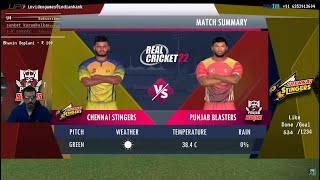 Live : PBKS vs CSK - RCPL IPL 2023 : Punjab Kings vs Chennai Super Kings Real Cricket 22