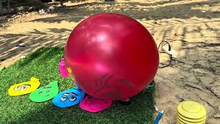 Emoji Jumbo Balloon Strength Test! 🎈😱 1 vs 2 vs 3 vs 4 Layers!