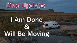PNW Van Life Dec Update; Moving-Gave 30 Day Notice / Roommate Lessons I Learned