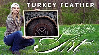 How To Mount Turkey Fan | Turkey Feather Art | DIY