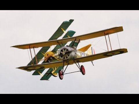 "DAWN PATROL" GIANT 1/3 SCALE MULTIPLE RC WW1 FIGHTERS DISPLAY - LMA RAF COSFORD - 2019