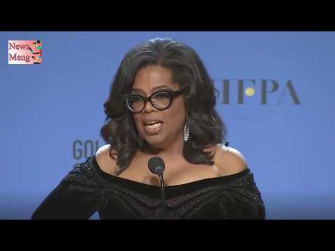 Oprah Winfrey In Golden Globes Cecil B 2018. DeMille Award Acceptance Speech