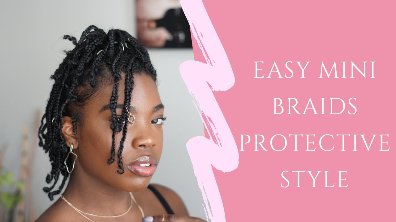 My First Time Doing Mini Braids | Protective Style | Krissy Lewis
