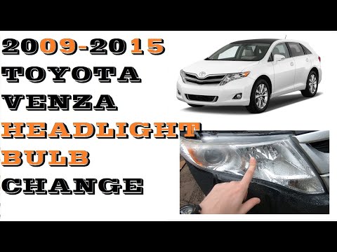 How to change replace Headlight bulbs in Toyota Venza 2009-2015