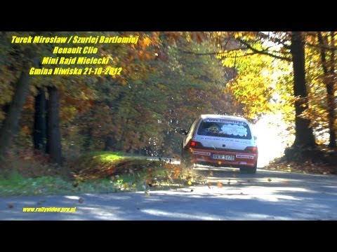 Turek Mirosław / Szurlej Bartłomiej - Renault Clio - Mini Rajd Mielecki Gmina Niwiska 21-10-2012