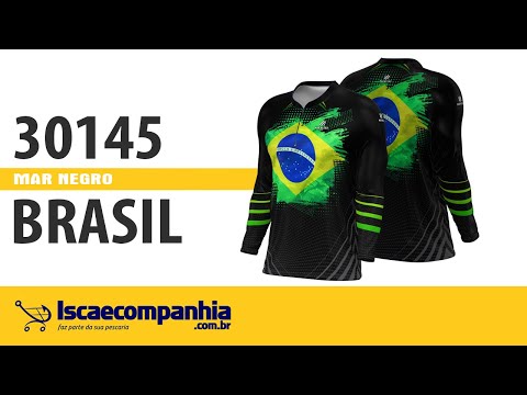 Vídeo Camiseta Mar Negro 30145 Brasil FPS 50+