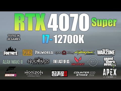 RTX 4070 Super + I7 12700K : Test in 20 Games - RTX 4070 Super Gaming
