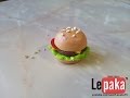 Лепим гамбургер из пластики (полимерной глины).How to make a hamburger of polymer ...