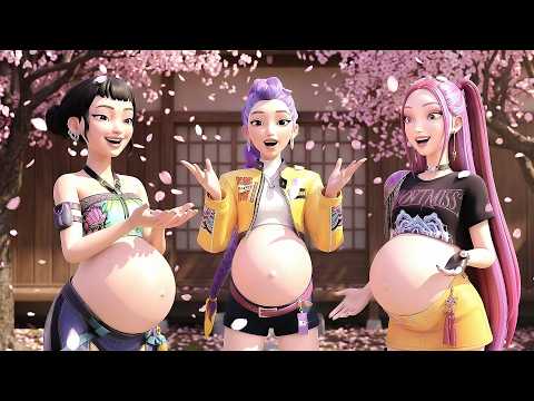Kpop Music Demon Hunters Songs: WHEN THE LIGHTS DON&rsquo;T ASK (MV) | Pregnant CHERRY BLOSSOM Version 🌸💃
