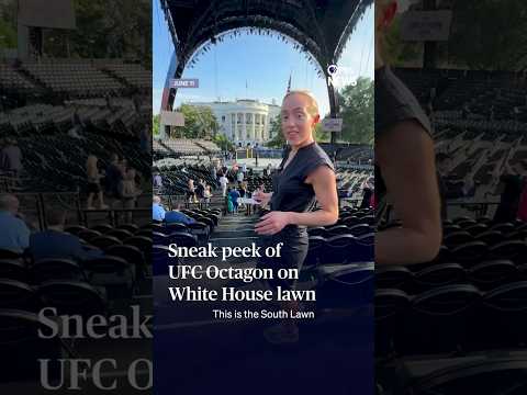 WATCH: Sneak peek of UFC Octagon on White House lawn