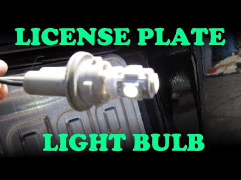 TOYOTA CAMRY LICENSE PLATE BULB REPLACEMENT - How to Replace a License Plate Light on a Camry. Easy!