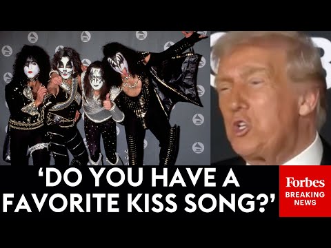 Video | Trump Asked Point Blank: 'Do You Have A Favorite KISS Song?' | Kennedy Center Honors
