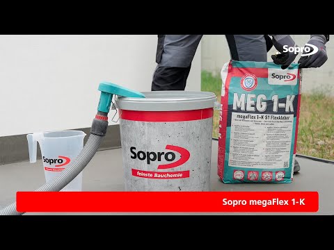 Sopro megaFlex 1-K - einkomponentiger, hoch flexibler C2 FE S1 Flexkleber